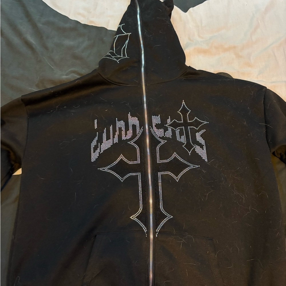 Women’s rhinestone Y2K inspired hoodie